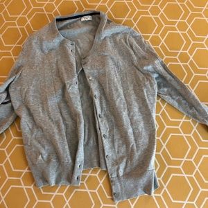 Gray cardigan